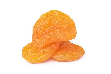 dried apricots  isolated on white background with clipping path