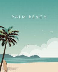 Palm Beach travel poster