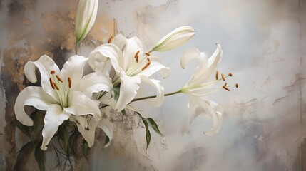 vase with flowers- Beautiful Floral Bouquet in Glass Vase