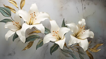 vase with flowers- Beautiful Floral Bouquet in Glass Vase