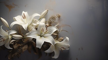 vase with flowers- Beautiful Floral Bouquet in Glass Vase