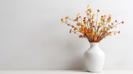 vase with flowers- Beautiful Floral Bouquet in Glass Vase