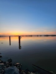 sunrise over the river