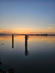 sunrise on the river