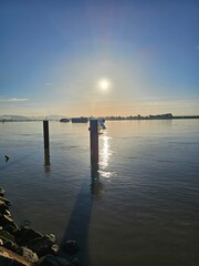 Obraz premium sunrise over the river