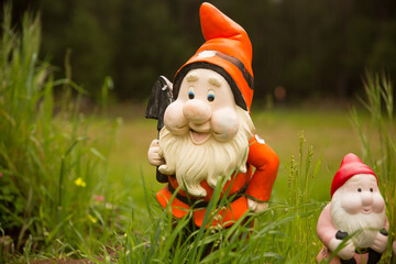 Obraz premium Gnomeville garden Gnomes