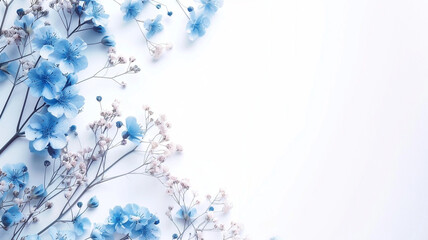 blue floral background