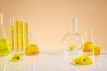 Stock for advertising photo with calendula as the main composition which has many benefits for...