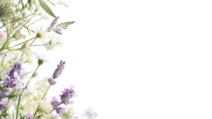 spring flowers border