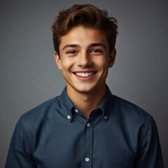 Fototapeta premium A handsome male smiling