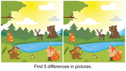 Find it, we're rooting for you. find 5 differences in the picture.