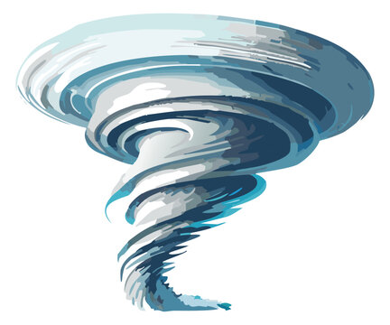 Cyclone graphic isolated on a white background