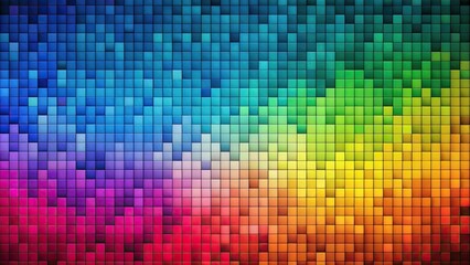 Abstract colorful pixel mosaic background.