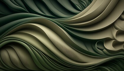 A tranquil gradient of earthy greens blending into soft beige, inspired by a Zen garden