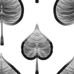 black and white seamless abstract pattern background fabric fashion design print wrapping paper digital illustration art texture textile wallpaper apparel image 