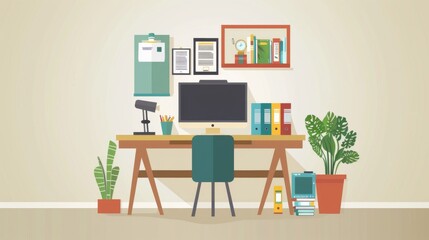 Sustainable Home Office Checklist: An infographic that provides a checklist for setting up an environmentally friendly home office