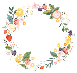 Fototapeta premium PNG Fruit pattern lemon plant. AI generated Image by rawpixel.