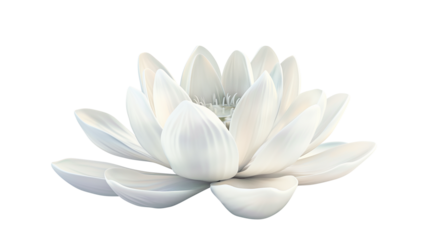Lotus flower isolated on a transparent background