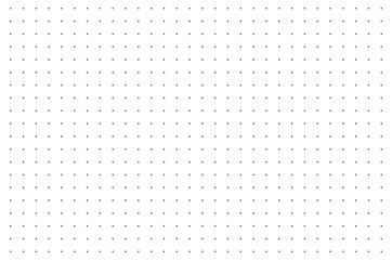 Bullet journal dotted grid,  point grid for paper notebook. Vector template on white background.

