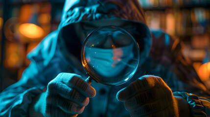 Photo realistic as Fraud Analyst Detecting Suspicious Activities concept as A fraud analyst works to detect and prevent suspicious activities using advanced analytics to protect cu