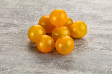 Ripe tasty yellow cherry tomato