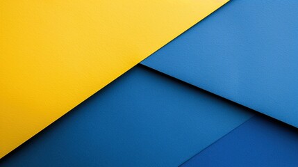 Abstract background with blue and yellow paper texture