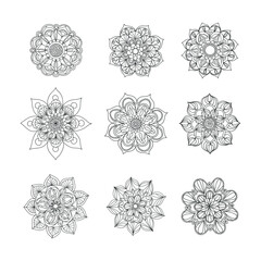 Variety of Meditation Mandala set