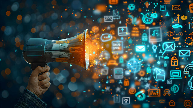 Photo realistic as Public Relations Specialist Managing Media Relations concept as A public relations specialist at a startup manages media relations to enhance the companys public