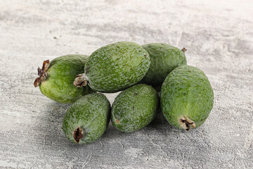 Ripe sweet huicy exotic feijoa