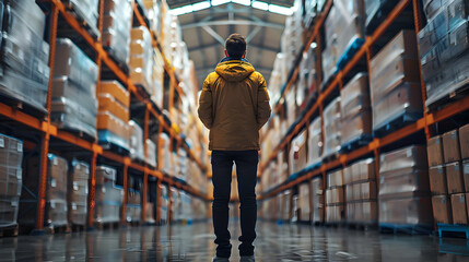 Photo realistic as Supply Chain Analyst Forecasting Demand concept as A supply chain analyst forecasts demand to optimize inventory levels and ensure product availability. in  Phot