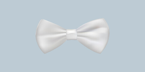 Dress Bow Tie Isolated Icon, Gentleman Formal Luxury Item Vector Illustration.