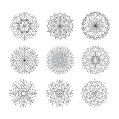 Variety of Meditation Mandala set