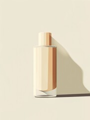Minimalist Beauty Product Packaging on Neutral Background