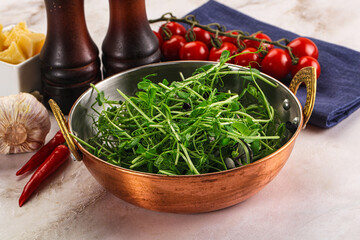 Micro green plants for cooking
