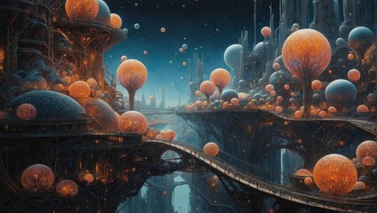 Enchanted Otherworldly Display: A Captivating Visual Journey of Wonder and Intricacy