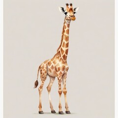 giraffe cartoon illustration 