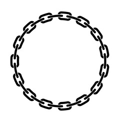 circle round frame decoration pattern  vector graphic design element ring chain mental