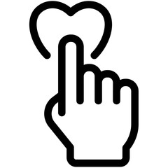 Hand Click Outline Icon Pack