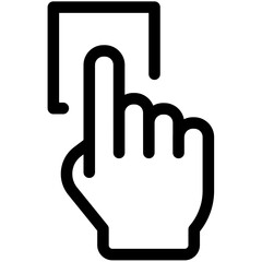 Hand Click Outline Icon Pack