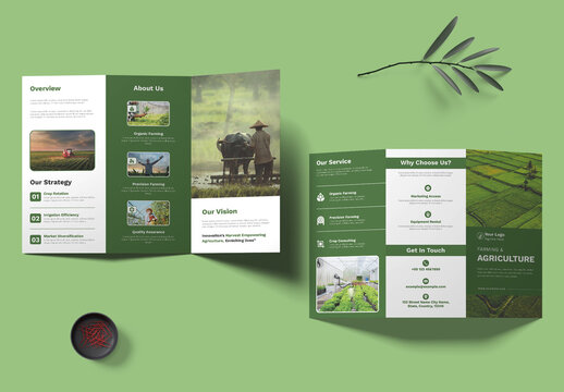 Farming And Agrriculture Trifold Brochure