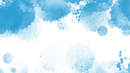 Abstract blue watercolor background.Hand painted watercolor. vector