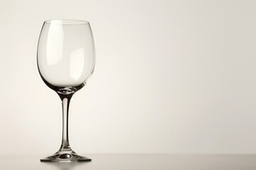 Empty wine glass without background.