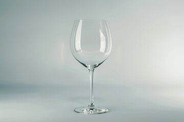 Empty wine glass without background.