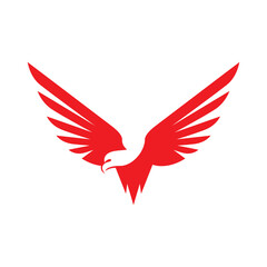 Simple and elegant eagle head logo design