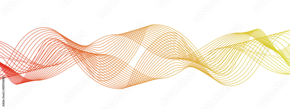Poster abstract colorful modern stream wave line transparent background. business curve lines in transparen