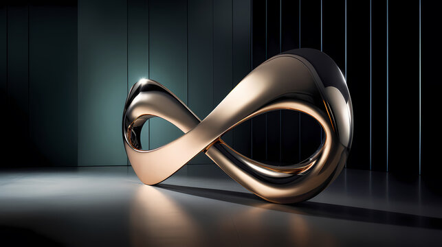 3D rendering of infinity symbol