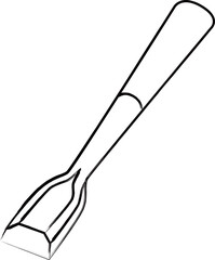 筆書き工具イラスト　ノミ