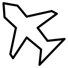 Plane icon. Airplane icon vector. Flight transport symbol. Travel illustration. Holiday symbol