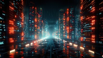 Futuristic high-definition digital fusion, clever integration of artificial intelligence, machine learning, and big data elements in a high-tech style, science, artificial intelligence technology, inn