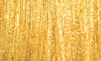 キラキラしたイエローゴールドの緞帳みたいな華やかなカーテン背景